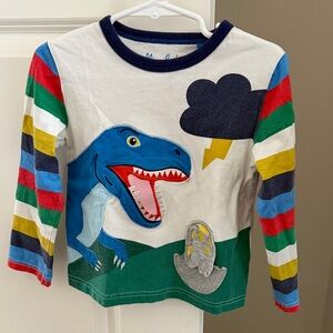 Mini Boden Colorful Dinosaur Shirt